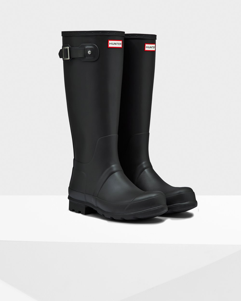 Mens Hunter Tall Rain Boots Black - Original - 3609715-VN